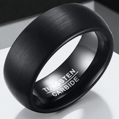 Deluxe Matte Black — 8mm Men’s Tungsten Ring