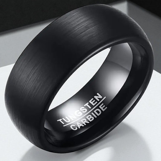Deluxe Matte Black — 8mm Men’s Tungsten Ring